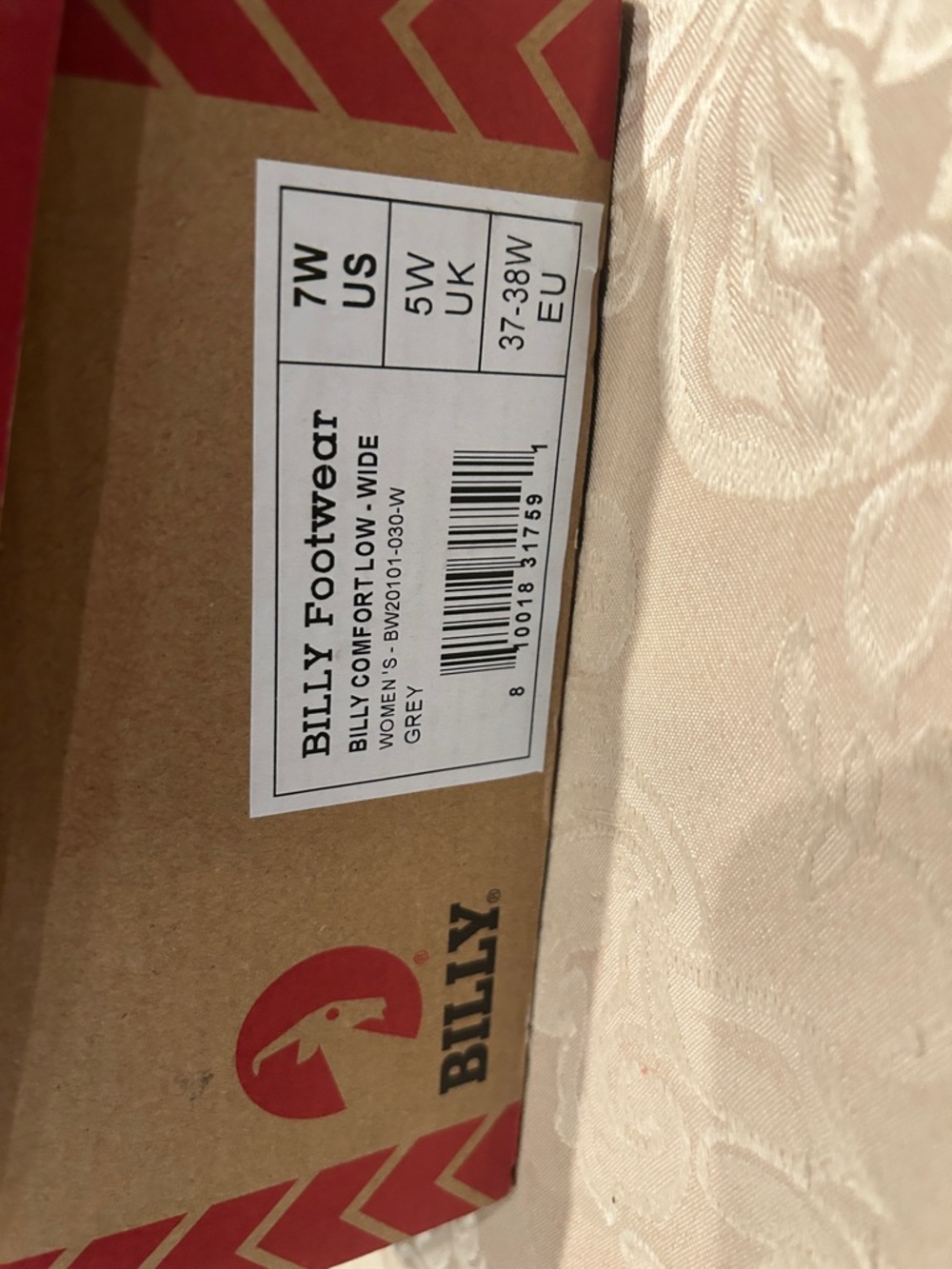 BILLY Women's Gray Athletic Sneakers - Casual Lace-Up Comfort - Picture 6 of 6